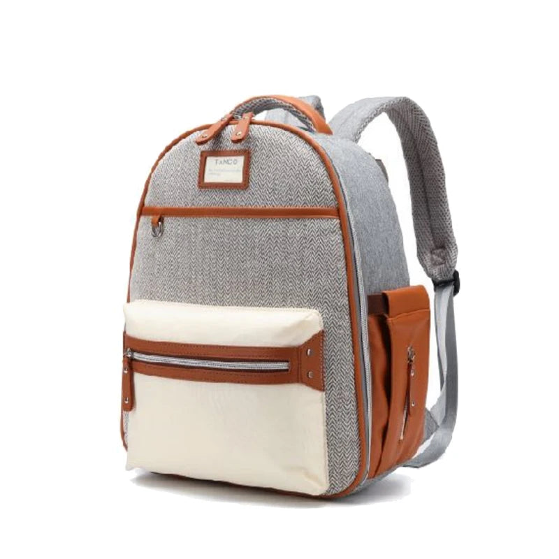 Trendy Canvas Diaper Backpack for Mummy
