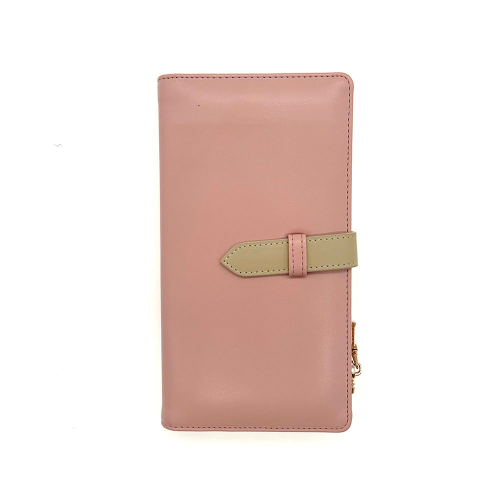 Elegant RFID‑Blocking Leather Passport & Card Holder – Women’s Travel Wallet Organiser