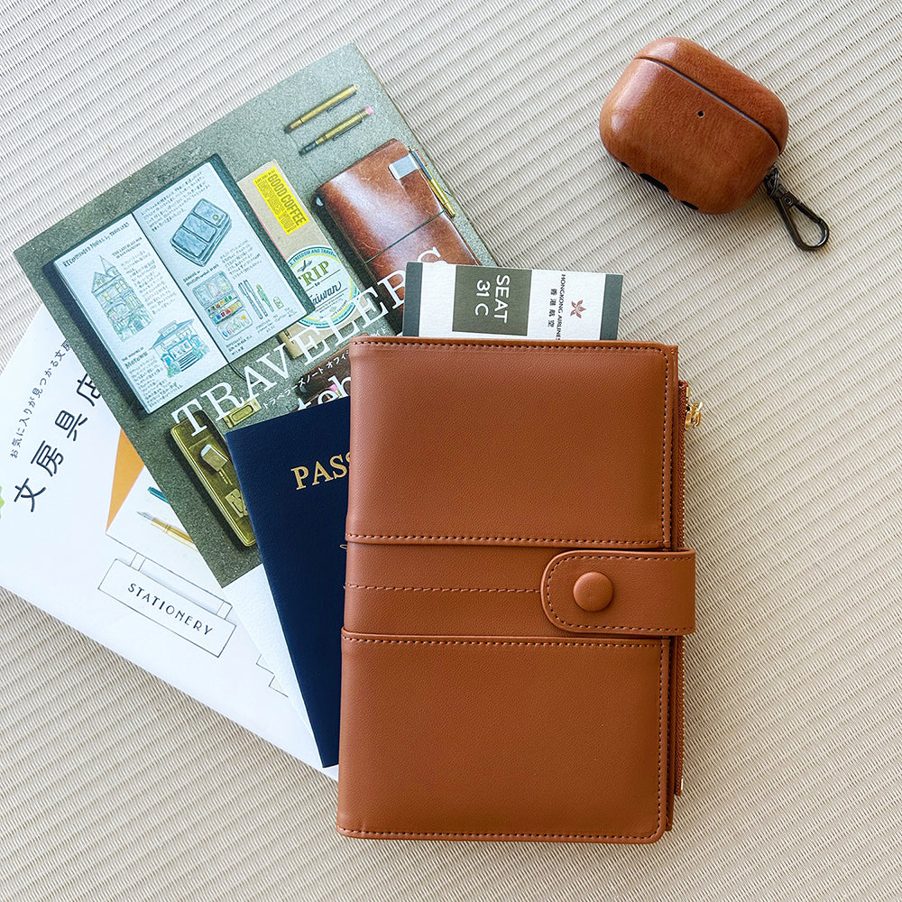 Skyline Travel Wallet Passport Holder with Card Holders – Stylish & Secure